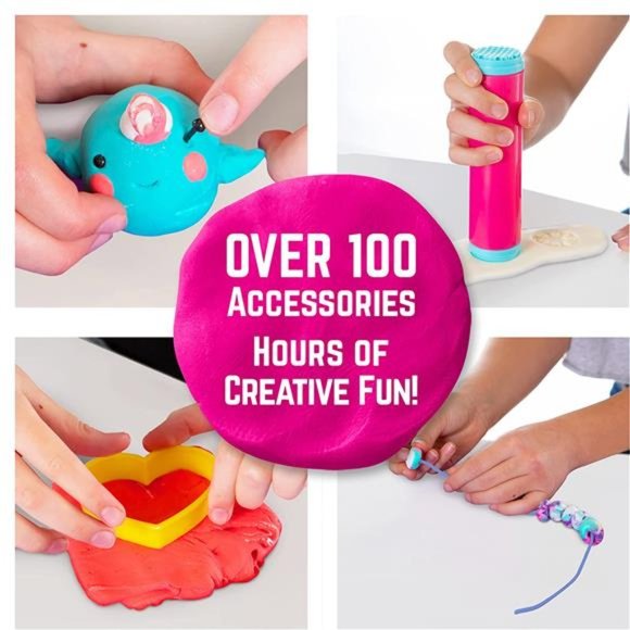 Air Dry Clay Craft Kit, Over 100 Piece Modeling Clay Set for Girls Age 3+ - Picture 5 of 6